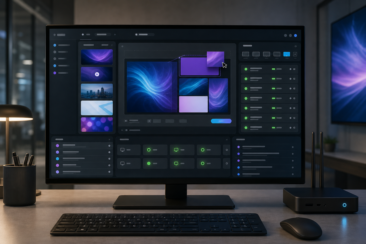 Digital Frame content and device management dashboard